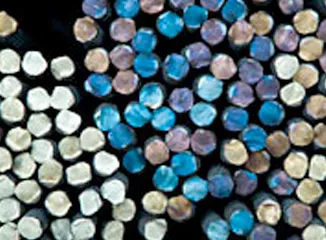 Recycled metal billets ready for shipment