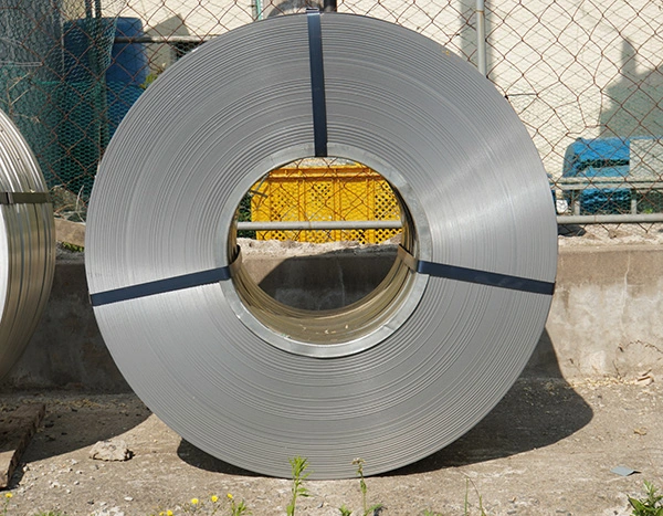 Ferrous and Nonferrous Metal Recycling Services Steel coil prepared for ferrous and nonferrous metal recycling