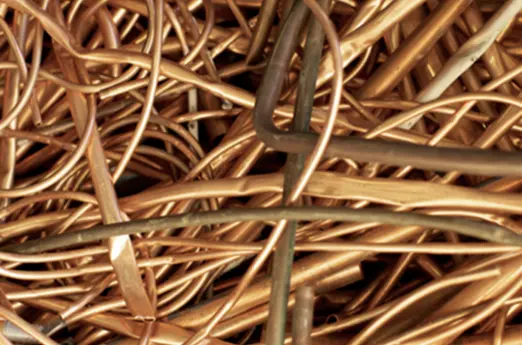 Bare bright copper wire scrap recycling