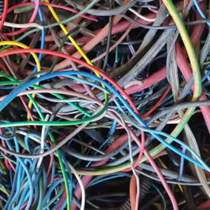 Mixed copper and insulated electrical wires recycling