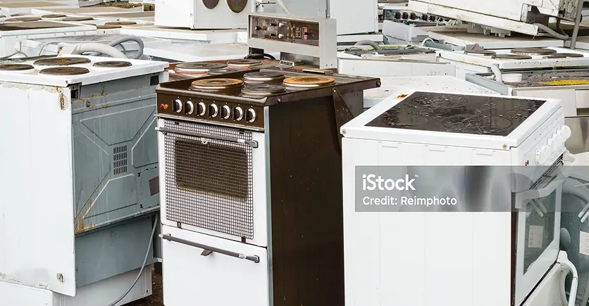 Discarded stoves and ovens