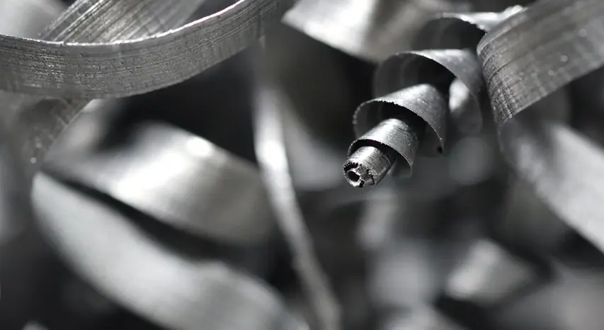 Metal turnings and machining byproducts from manufacturing scrap