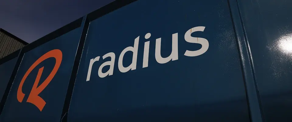 Radius recycling Scrap metal containers